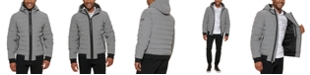 DKNY Men's Quilted Hooded Bomber Jacket 